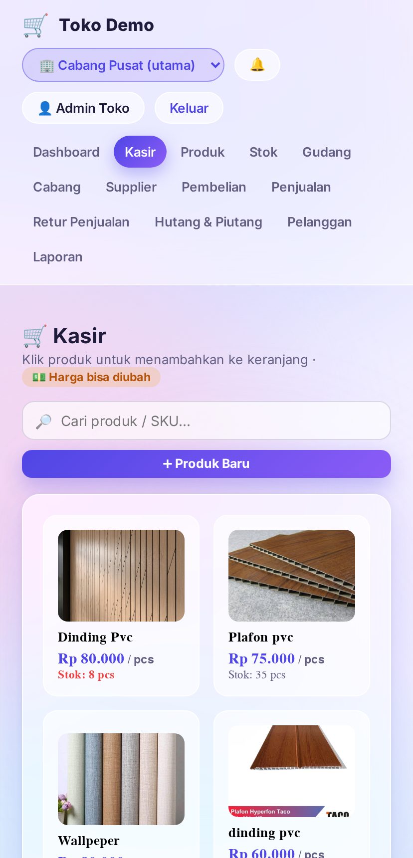 Tampilan aplikasi Ketokokuaja di ponsel